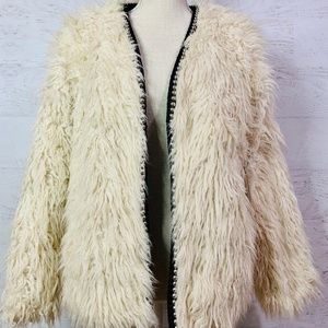 Forevere21 furry fuzzy cozy coat NEW